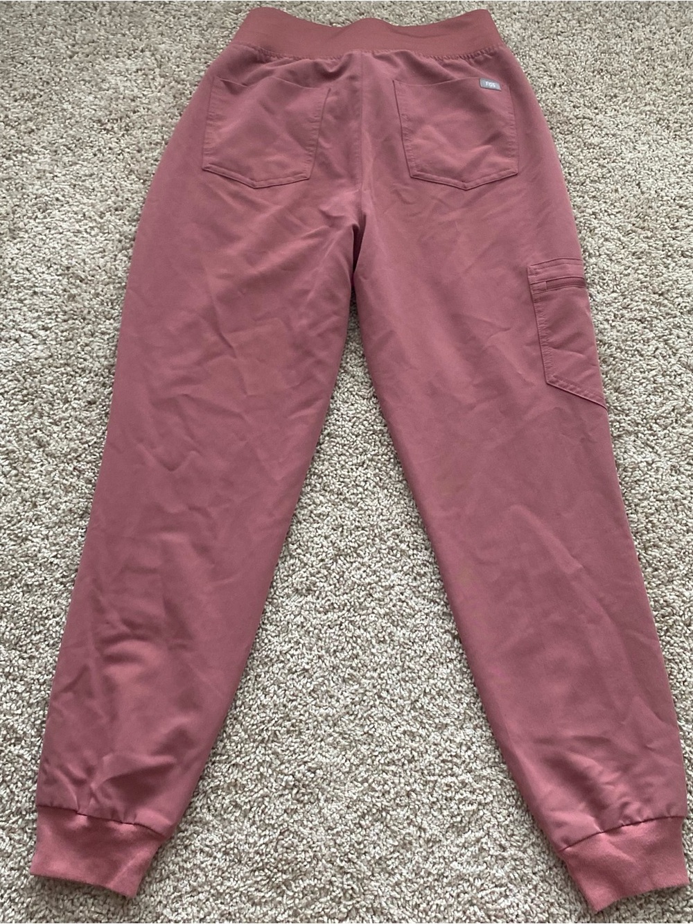 Figs Mauve Zamora Jogger Scrub Pants Small Pink Professional Nurse - Picture 8 of 9